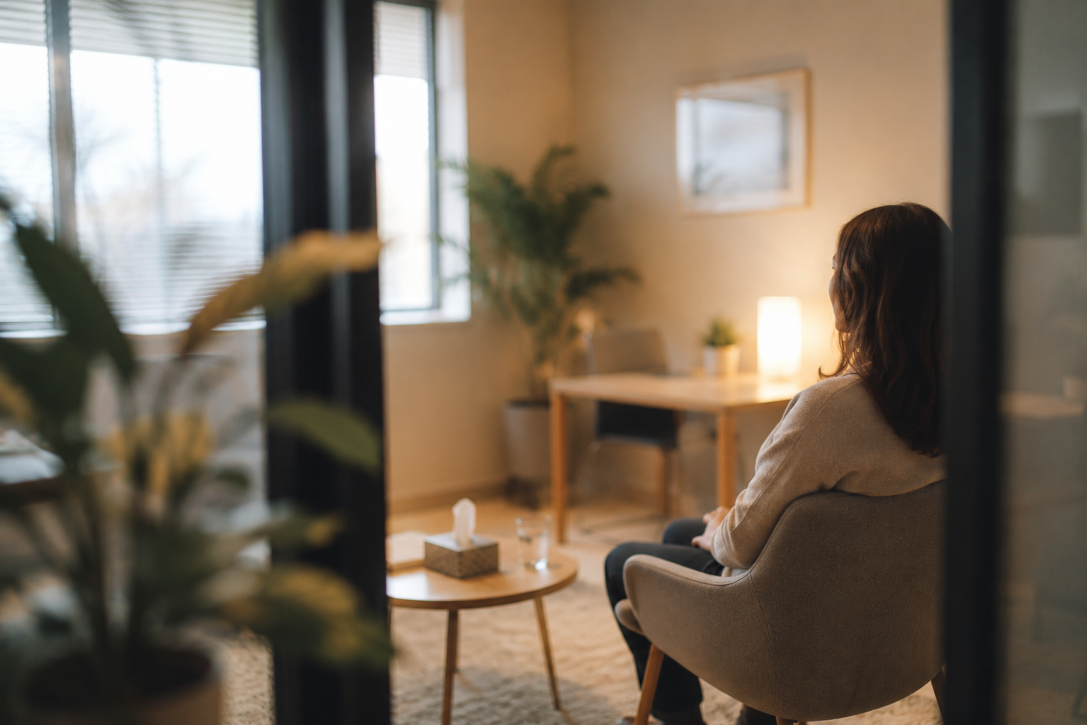 Deux bols tibétains posés sur un zafu, outils de relaxation en sophrologie utilisés lors des interventions bien-être en entreprise.